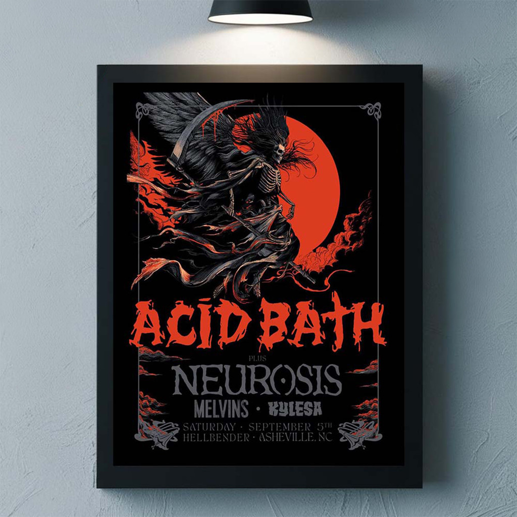 Acid Bath Asheville North Carolina 2026 Event Poster Acid Bath Merch Wall Art For Living Room - Kdjoy
