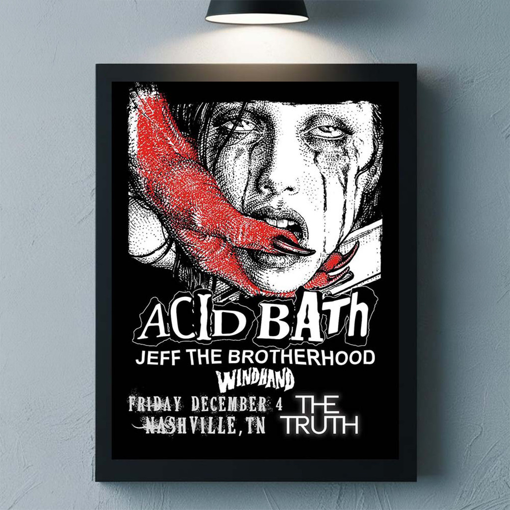 Acid Bath Nashville Tennessee 2026 Event Poster Acid Bath Merch Wall Art Decorations - Kdjoy