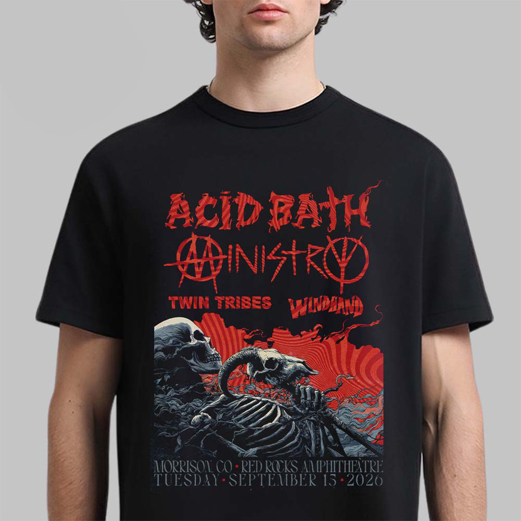 Acid Bath X Ministry With Twin Tribes And Windhand Shirt Acid Bath Merch Gifts For Fans - Kdjoy Acid Bath X Ministry With Twin Tribes And Windhand Shirt Acid Bath Merch Gifts For Fans - Kdjoy