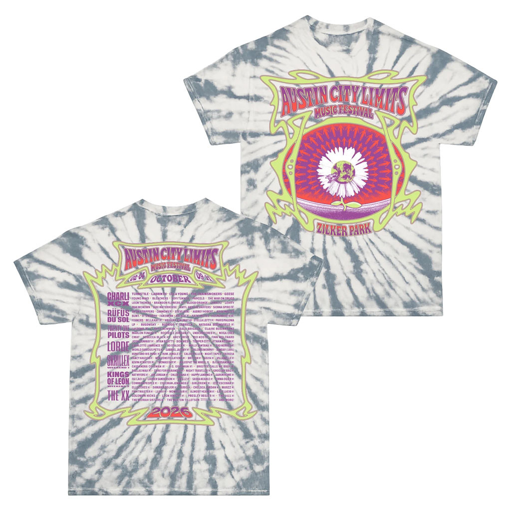ACL Festival Merch 2026 Daisy Lineup Tie Dye T-Shirt Music Concert Outfits Gift For Fans