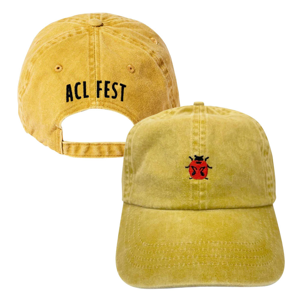 ACL Festival Merch 2026 Ladybug Embroidered Hat Best Gift For Music Lovers