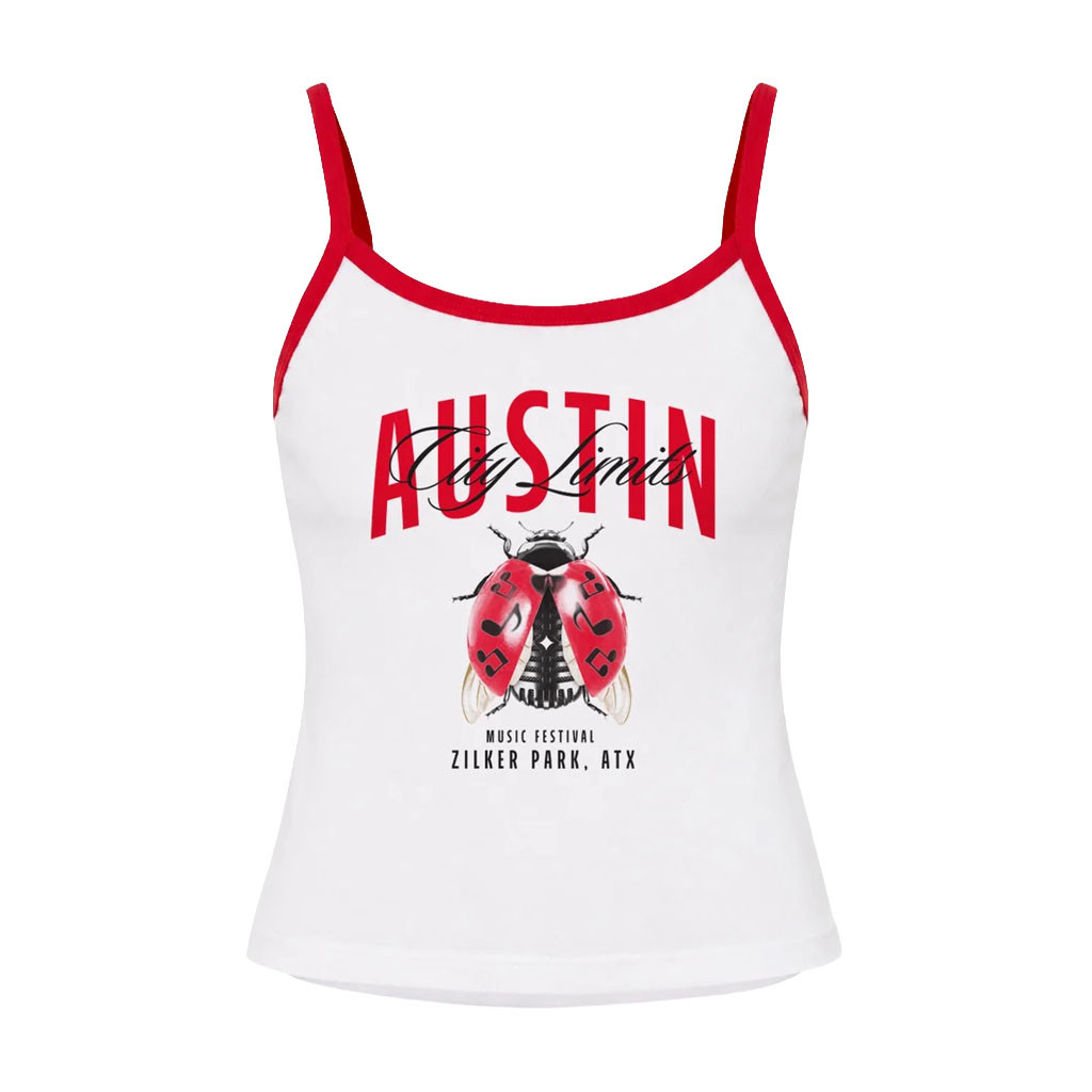 ACL Festival Merch 2026 Ladybug Spaghetti Tank Music Festival Outfits Gift For Girlfriend