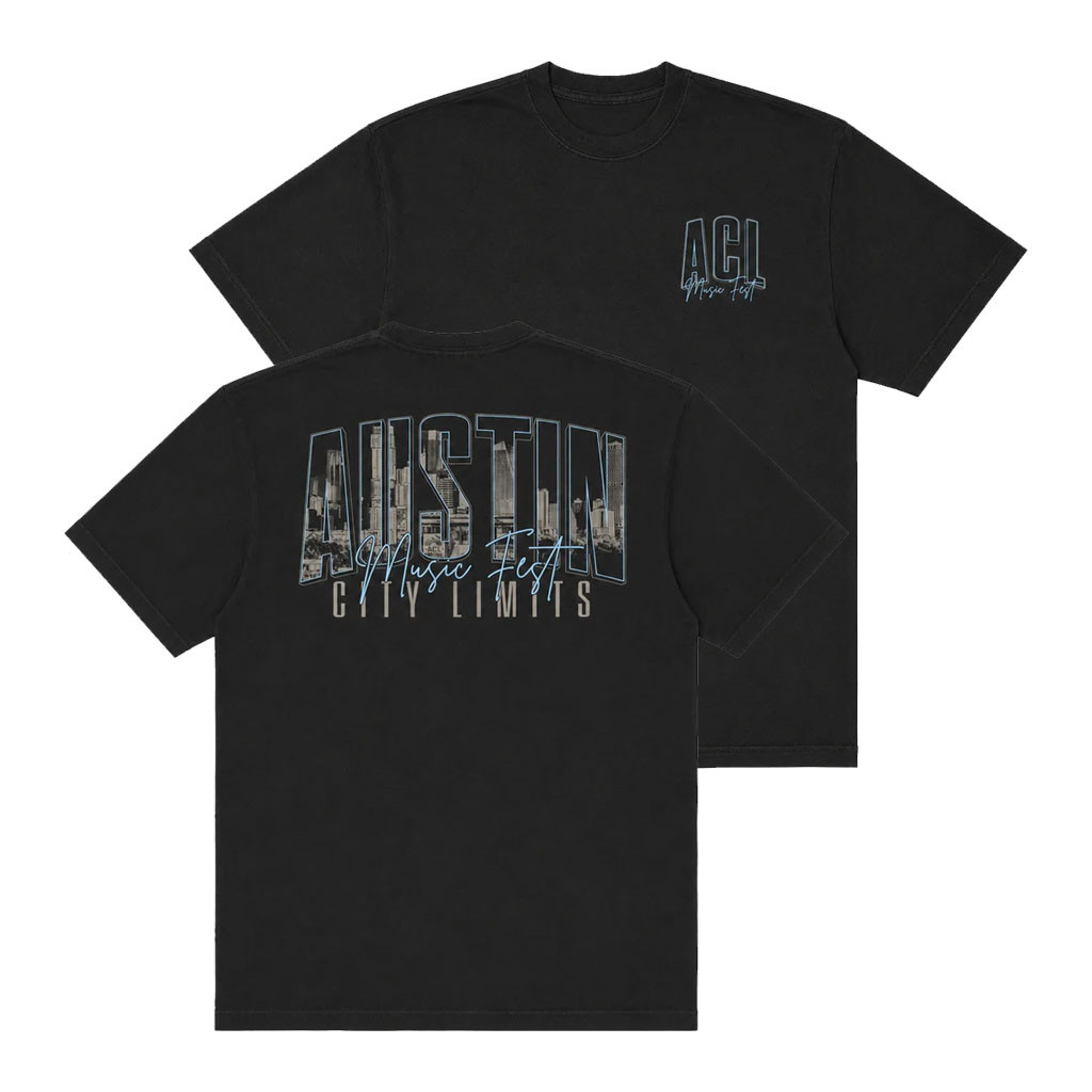 ACL Festival Merch 2026 Skyline T-Shirt Black ACL Music Fest Outfits Present For Brothers ACL Festival Merch 2026 Skyline T-Shirt Black ACL Music Fest Outfits Present For Brothers