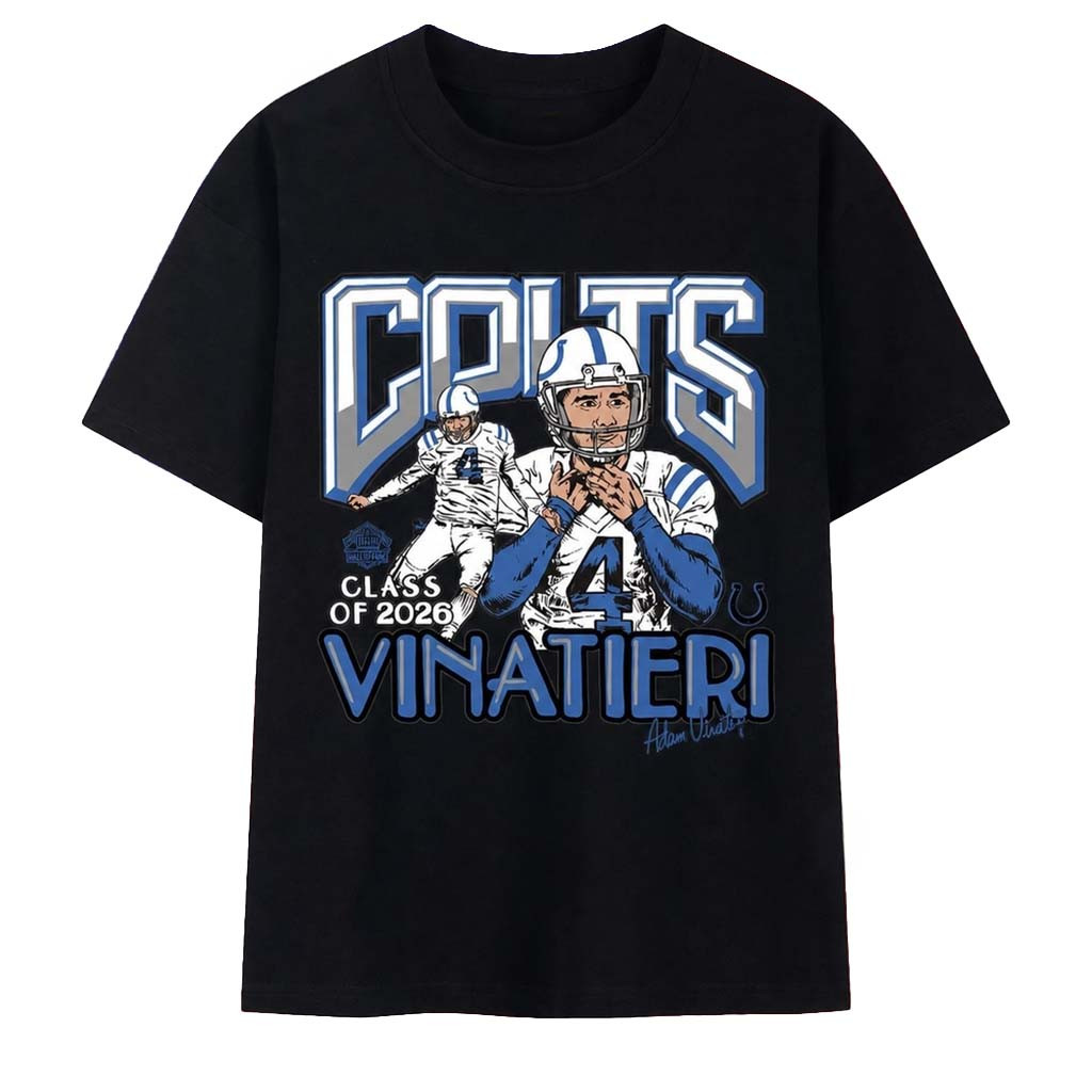 Adam Vinatieri Colts Class of 2026 Homage T-Shirt Indianapolis Colts Merch Football Fan Gifts - Kdjoy