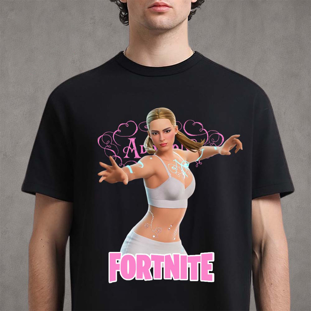 Addison Rae X Fortnite Famous Addison Rae Skin T-Shirt Addison Rae Merch 2026 Gift For Brothers - Kdjoy
