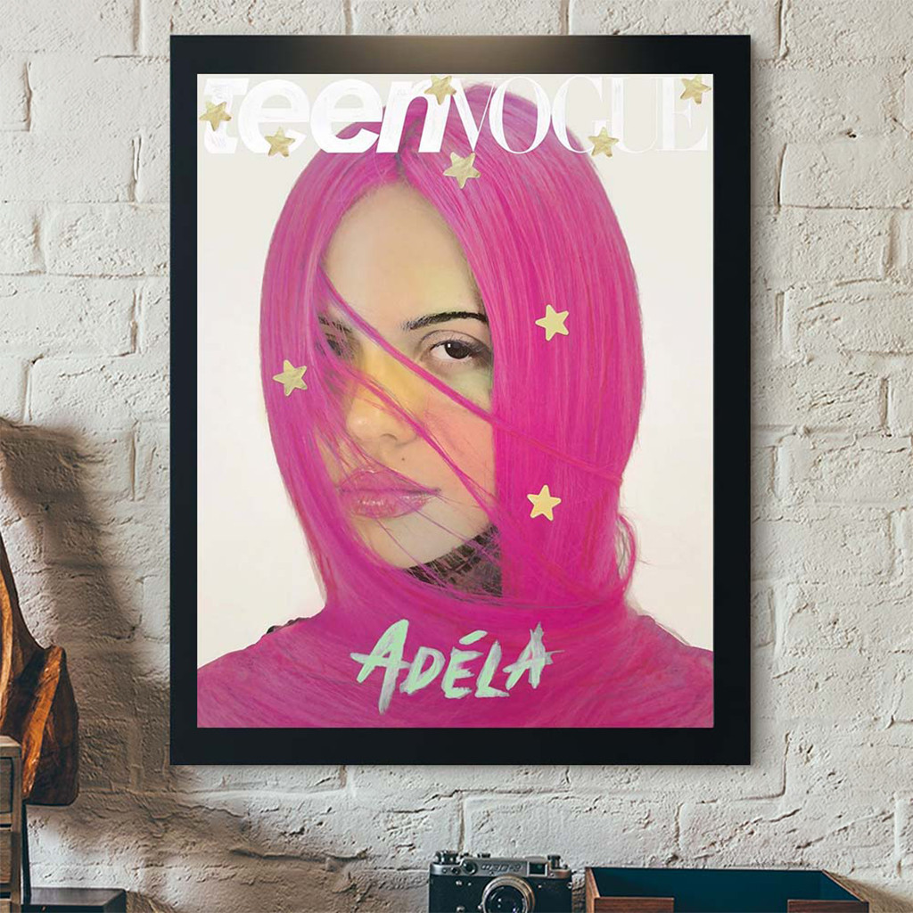 Adela Graces The Cover Of Teen Vogue Poster Adela Merch Music Lovers Wall Art For Living Room - Kdjoy