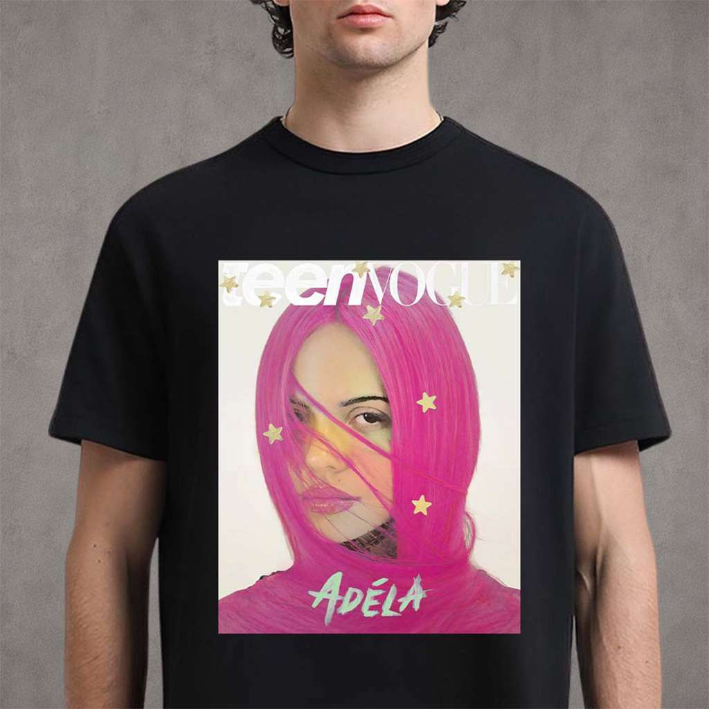 Adela Merch Graces The Cover Of Teen Vogue T-Shirt Gift Ideas For Music Lovers - Kdjoy Adela Merch Graces The Cover Of Teen Vogue T-Shirt Gift Ideas For Music Lovers - Kdjoy