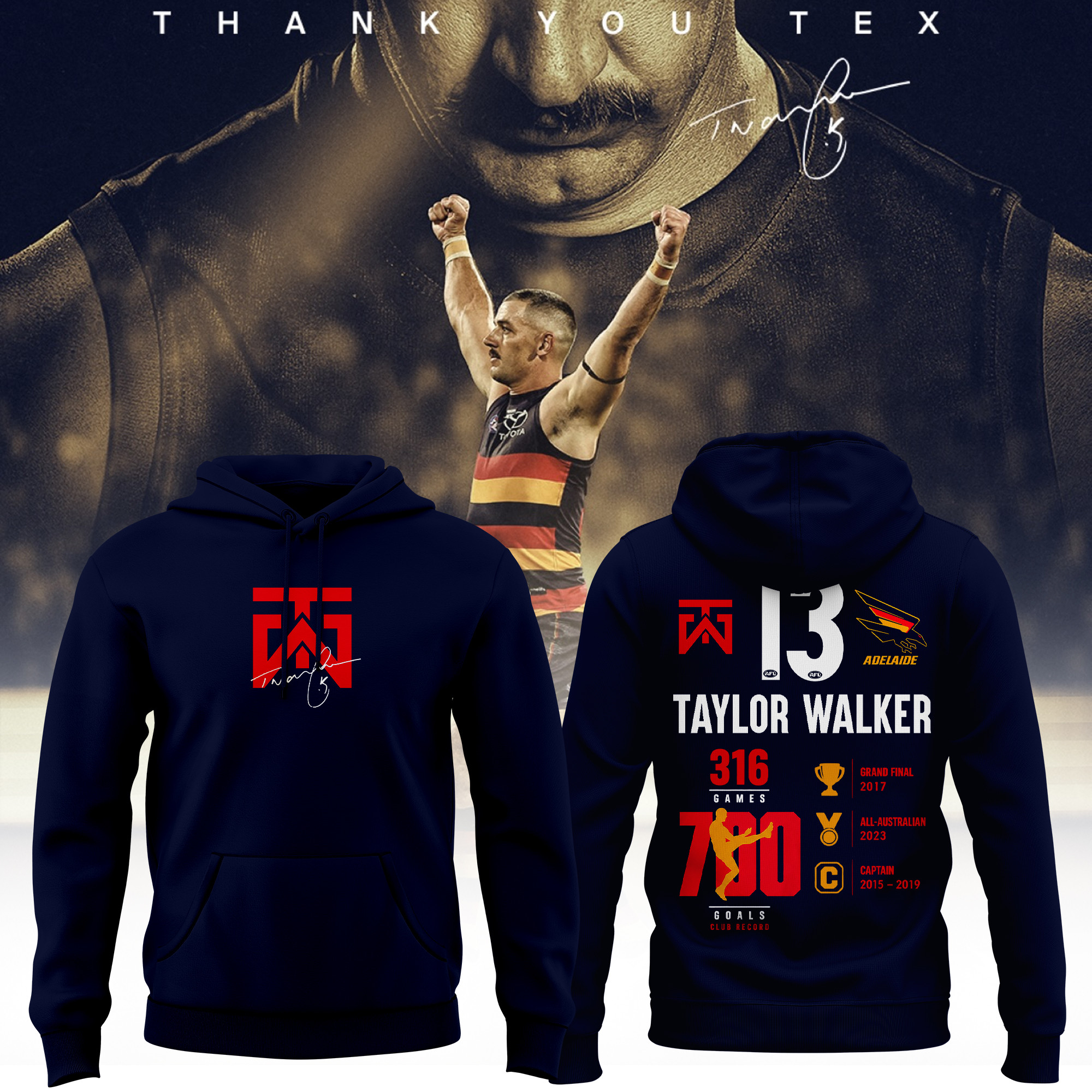 Adelaide Crows x Taylor Walker Forever a Crow Hoodie Taylor Walker Merch Gifts For Fans - Kdjoy Adelaide Crows x Taylor Walker Forever a Crow Hoodie Taylor Walker Merch Gifts For Fans - Kdjoy