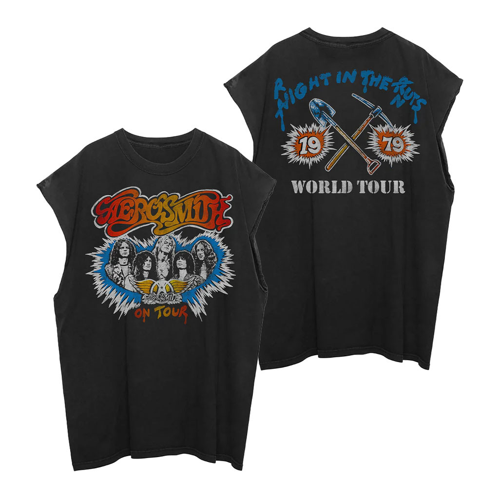 Aerosmith Merch 1979 World Tour Tank Top Aerosmith On Tour Merch Gift For Band Fans - Kdjoy