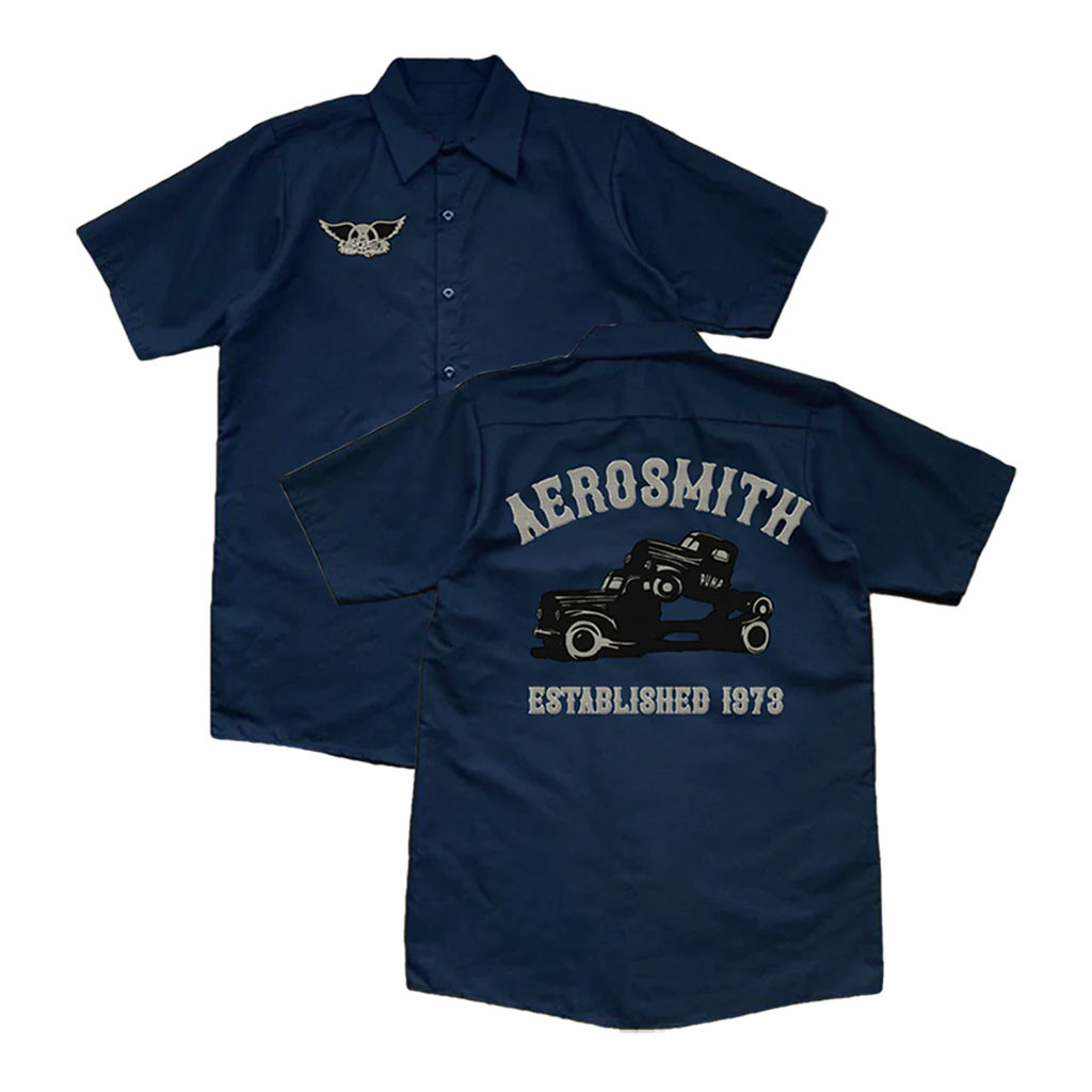 Aerosmith Merch 2026 Aerosmith Established 1973 Hawaiian Shirt Gift For Rock Lover - Kdjoy