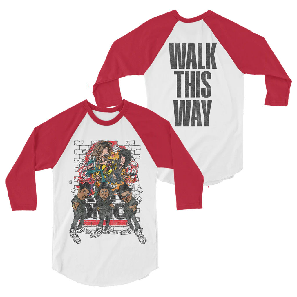 Aerosmith Merch 2026 Aerosmith X RUN DMC Walk This Way Raglan Shirt Present For Music Lovers - Kdjoy Aerosmith Merch 2026 Aerosmith X RUN DMC Walk This Way Raglan Shirt Present For Music Lovers - Kdjoy