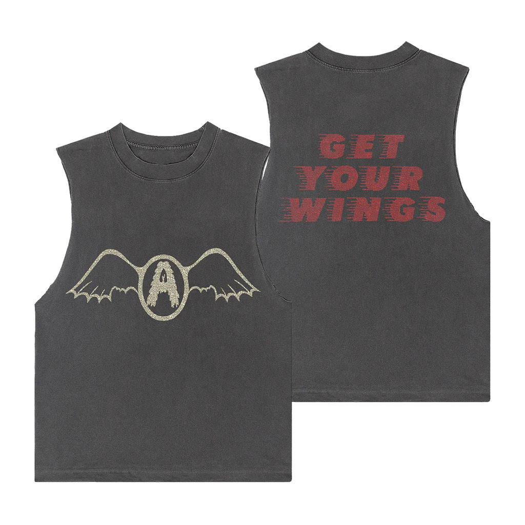 Aerosmith Merch 2026 Get Your Wings Album Logo Tank Top Gift For Rock Band Fans - Kdjoy Aerosmith Merch 2026 Get Your Wings Album Logo Tank Top Gift For Rock Band Fans - Kdjoy