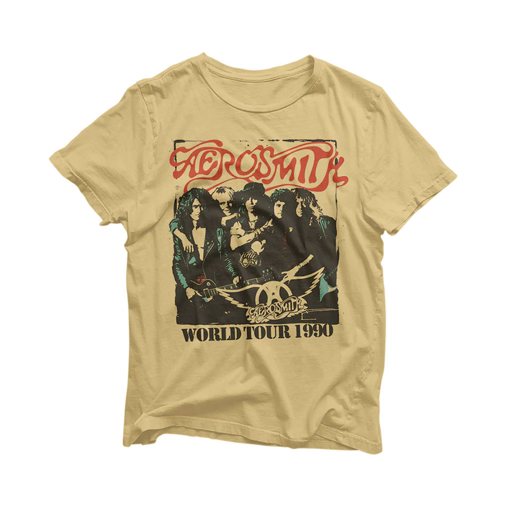 Aerosmith Merch 2026 Pump World Tour 1990 T-Shirt Gift Ideas For Rock Music Lovers - Kdjoy