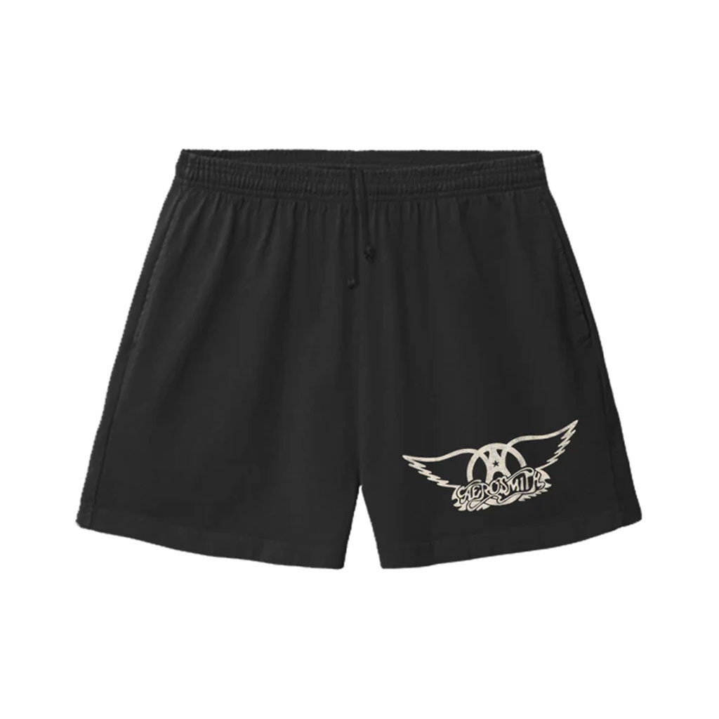 Aerosmith Merch 2026 Wings Logo Black Shorts Presents For Rock Lovers - Kdjoy Aerosmith Merch 2026 Wings Logo Black Shorts Presents For Rock Lovers - Kdjoy
