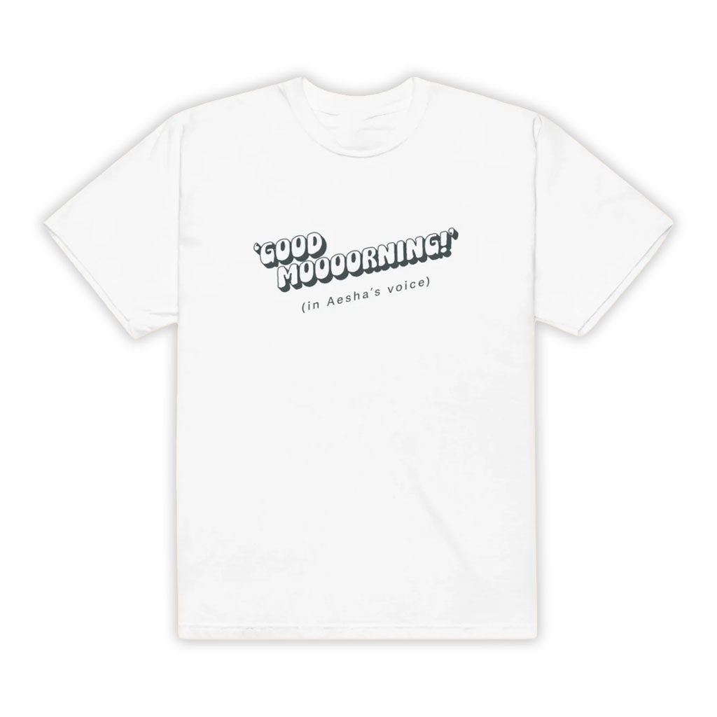 Aesha's Merch 2026 Good Moooorning T-Shirt White Aesha Scott Merch Gift Ideas For Her - Kdjoy Aesha's Merch 2026 Good Moooorning T-Shirt White Aesha Scott Merch Gift Ideas For Her - Kdjoy