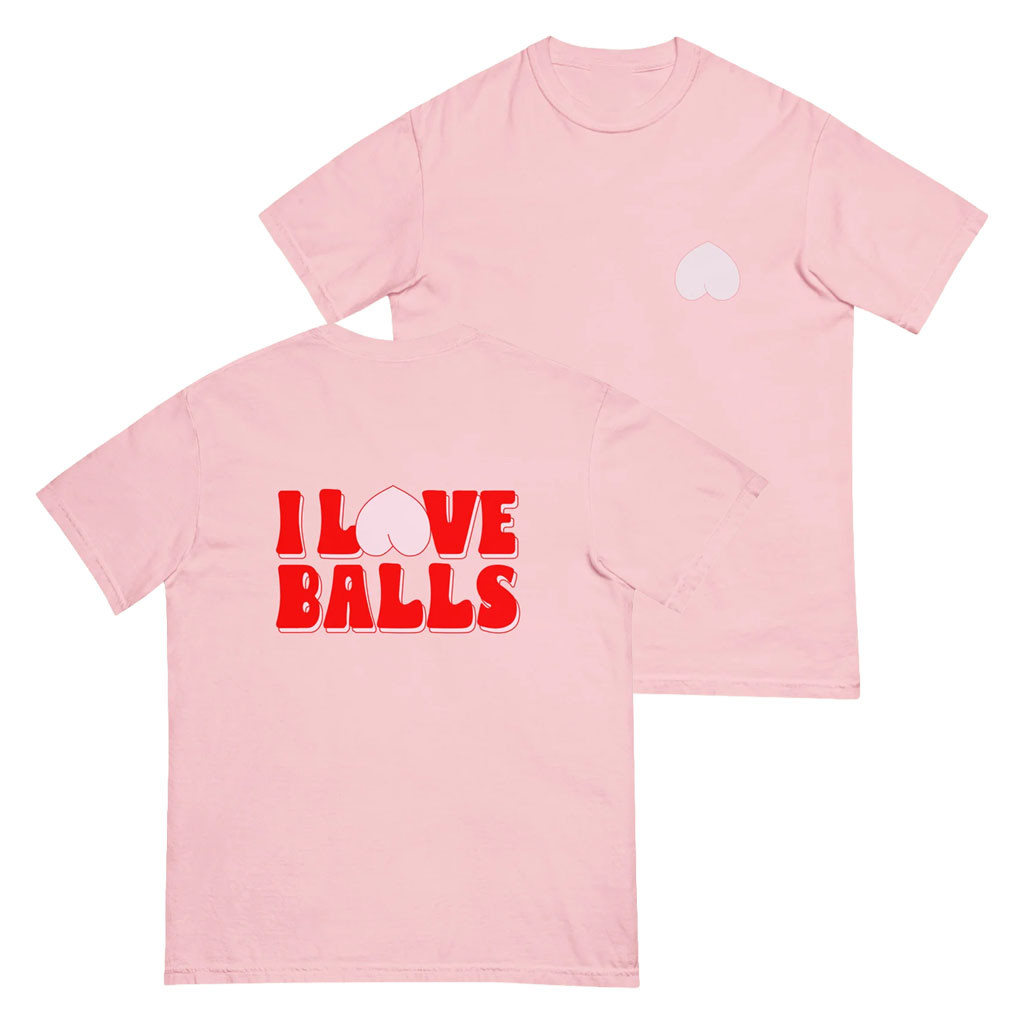 Aesha's Merch 2026 I Love Balls T-Shirt Funny Playful Shirt Aesha Scott Merch Her Gifts - Kdjoy