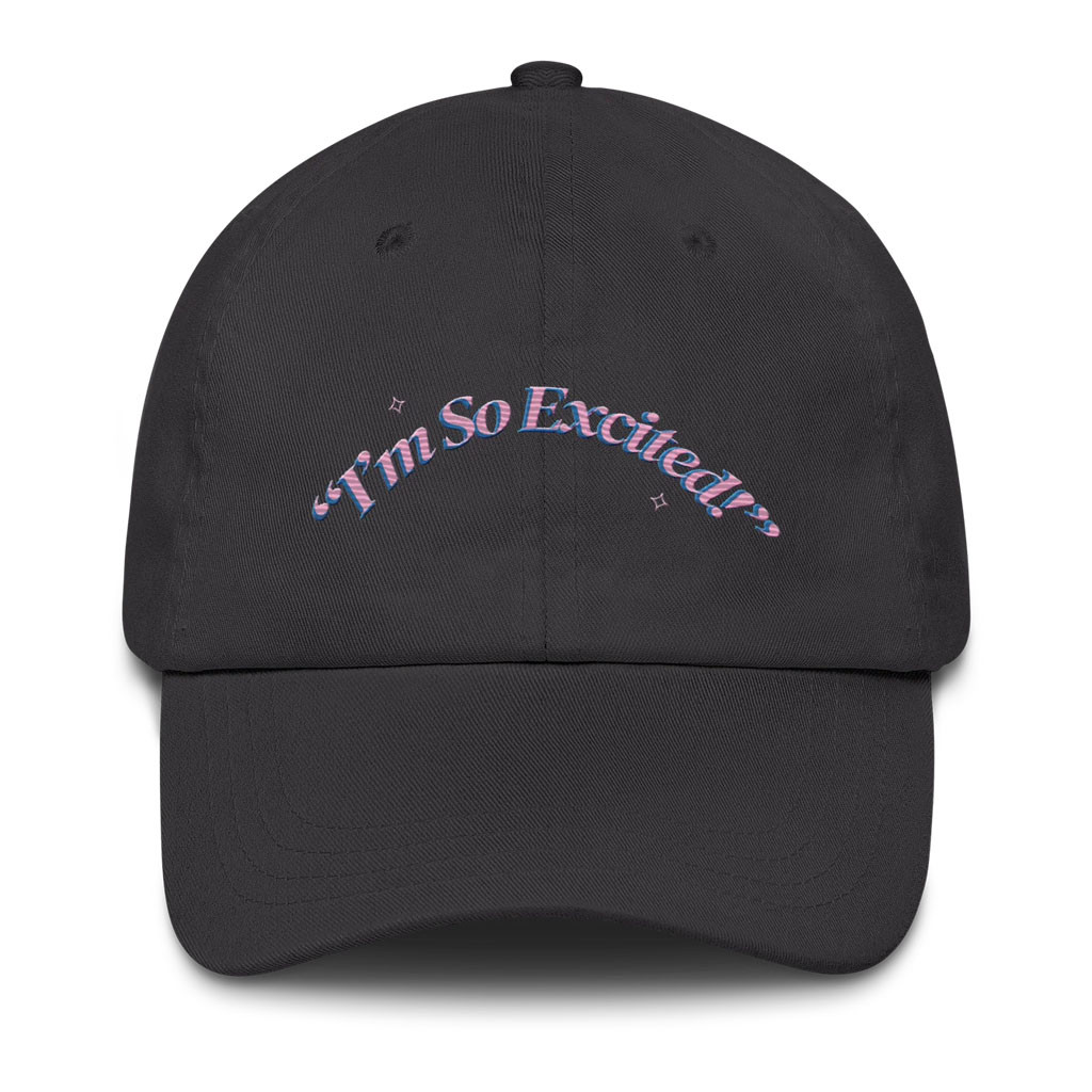 Aesha's Merch 2026 I'm So Excited Hat Embroidered Aesha Scott Merch Gift For Friends - Kdjoy Aesha's Merch 2026 I'm So Excited Hat Embroidered Aesha Scott Merch Gift For Friends - Kdjoy