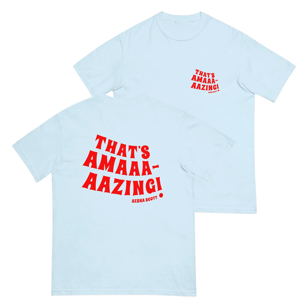 Aesha's Merch 2026 That's Amaaaazing Bold Edition T-Shirt Aesha Scott Merch Birthday Gifts - Kdjoy Aesha's Merch 2026 That's Amaaaazing Bold Edition T-Shirt Aesha Scott Merch Birthday Gifts - Kdjoy