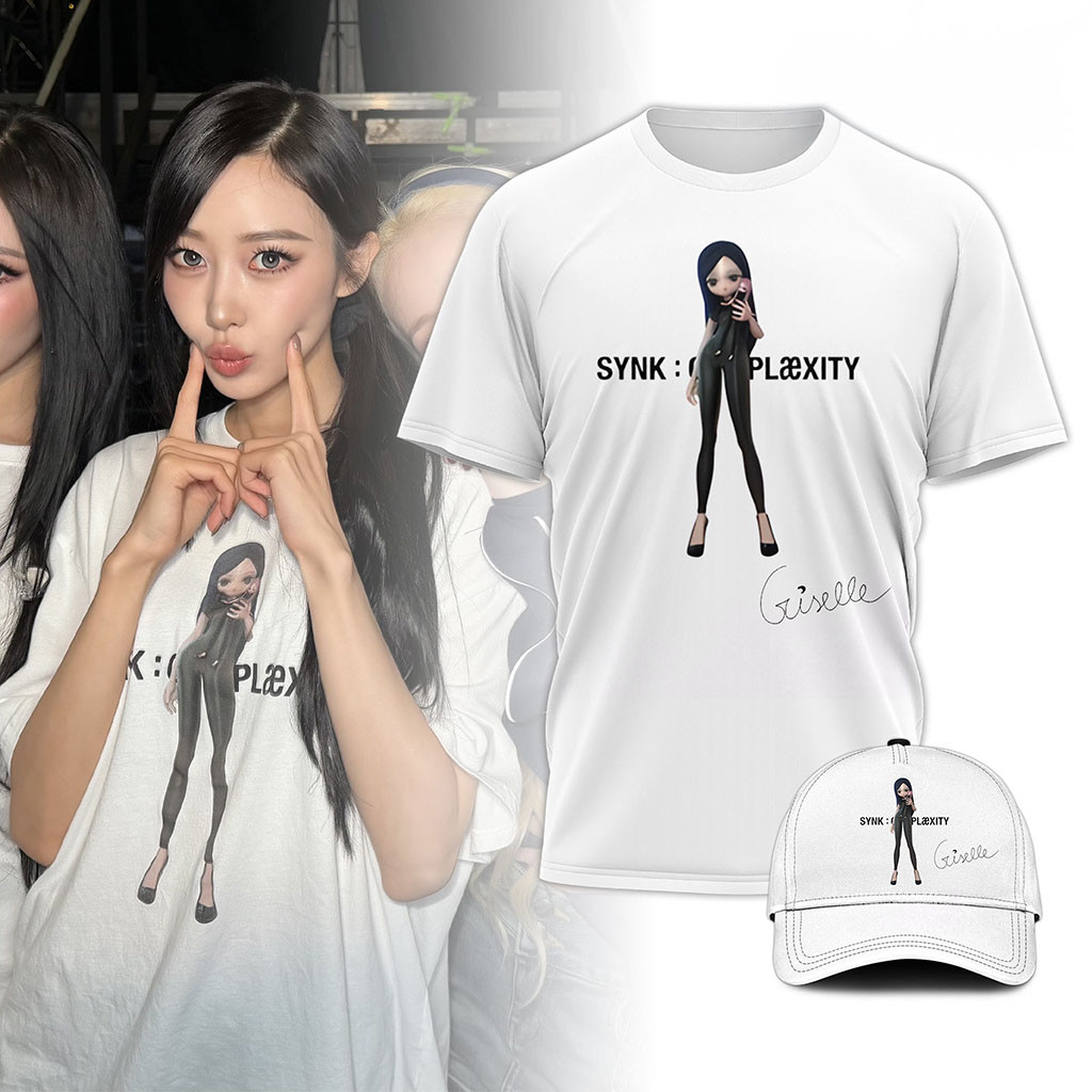 Aespa Giselle Synk Complexity Tour T-Shirt Aespa Merch Best Gift for Kpop Fans - Kdjoy Aespa Giselle Synk Complexity Tour T-Shirt Aespa Merch Best Gift for Kpop Fans - Kdjoy