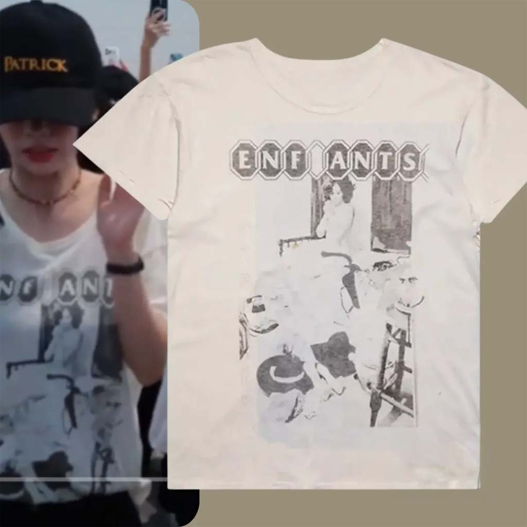 Aespa Karina Enfants Riches Deprimes Show Me Kansas T-Shirt At The Airport Gifts For Fans - Kdjoy