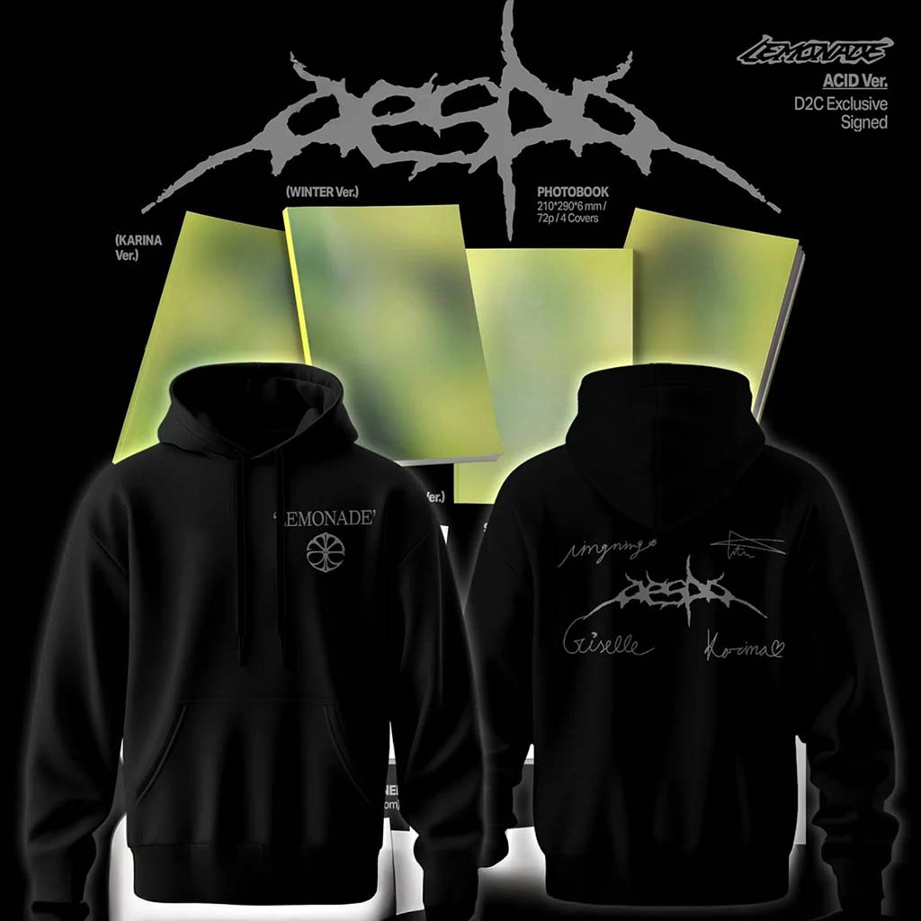 Aespa LEMONADE Hoodie Aespa Merch 2026 Kpop Fan Apparel Gift For MY - Kdjoy Aespa LEMONADE Hoodie Aespa Merch 2026 Kpop Fan Apparel Gift For MY - Kdjoy