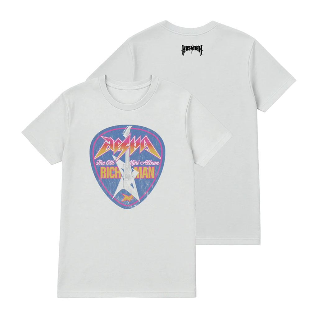 Aespa Merch 2026 Aespa Guitar Pick T-Shirt Rich Man Shirt Gift For Kpop Lovers - Kdjoy