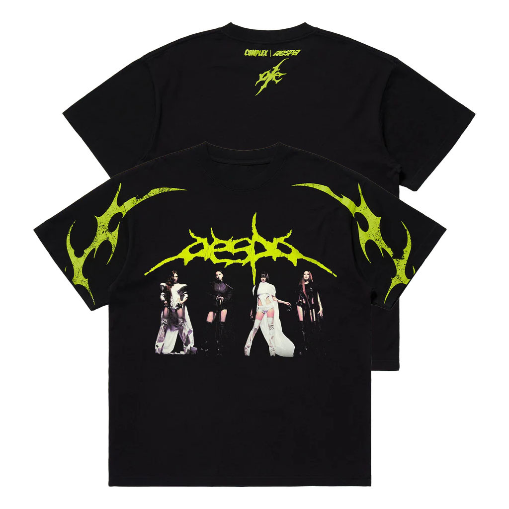 Aespa Merch 2026 Aespa X Complex Logo T-Shirt Kpop Fan Merch Present For Music Lover - Kdjoy