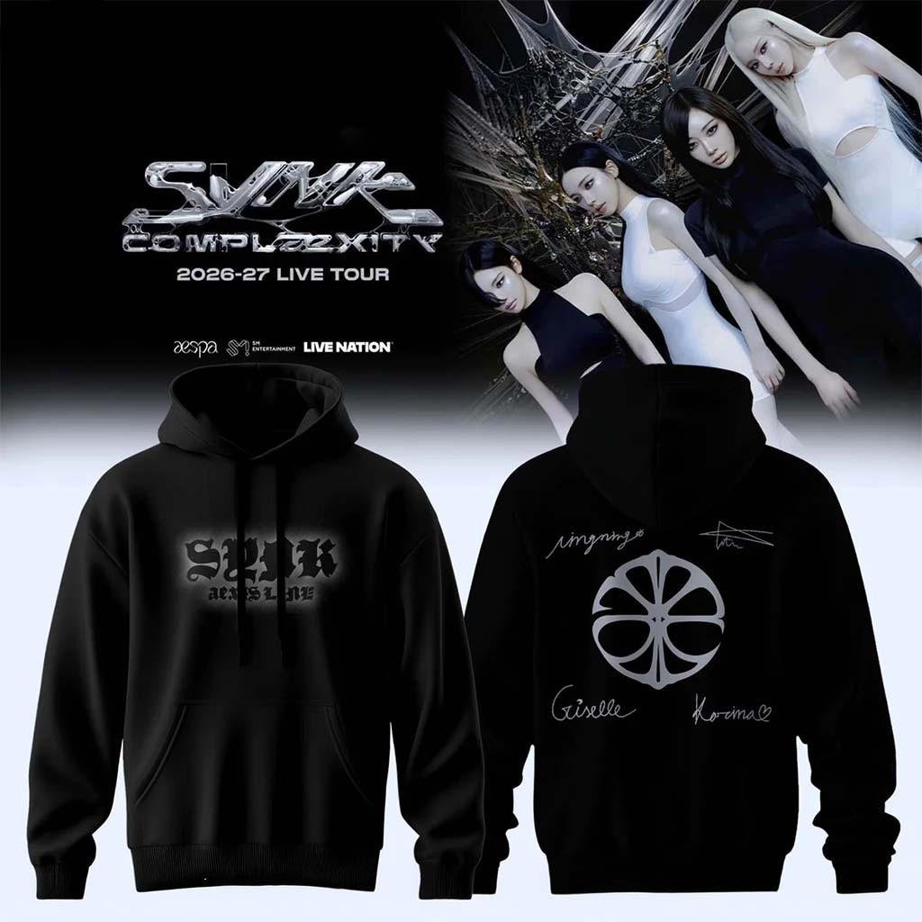 Aespa Synk Complaexity 2026 27 Live Tour Hoodie Black Aespa Merch Gift Ideas For Her