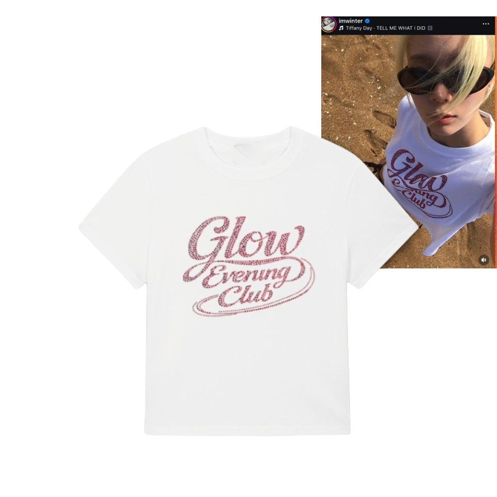 Aespa Winter Glow Evening Club Graphic T-Shirt Birthday Gifts For Her - Kdjoy