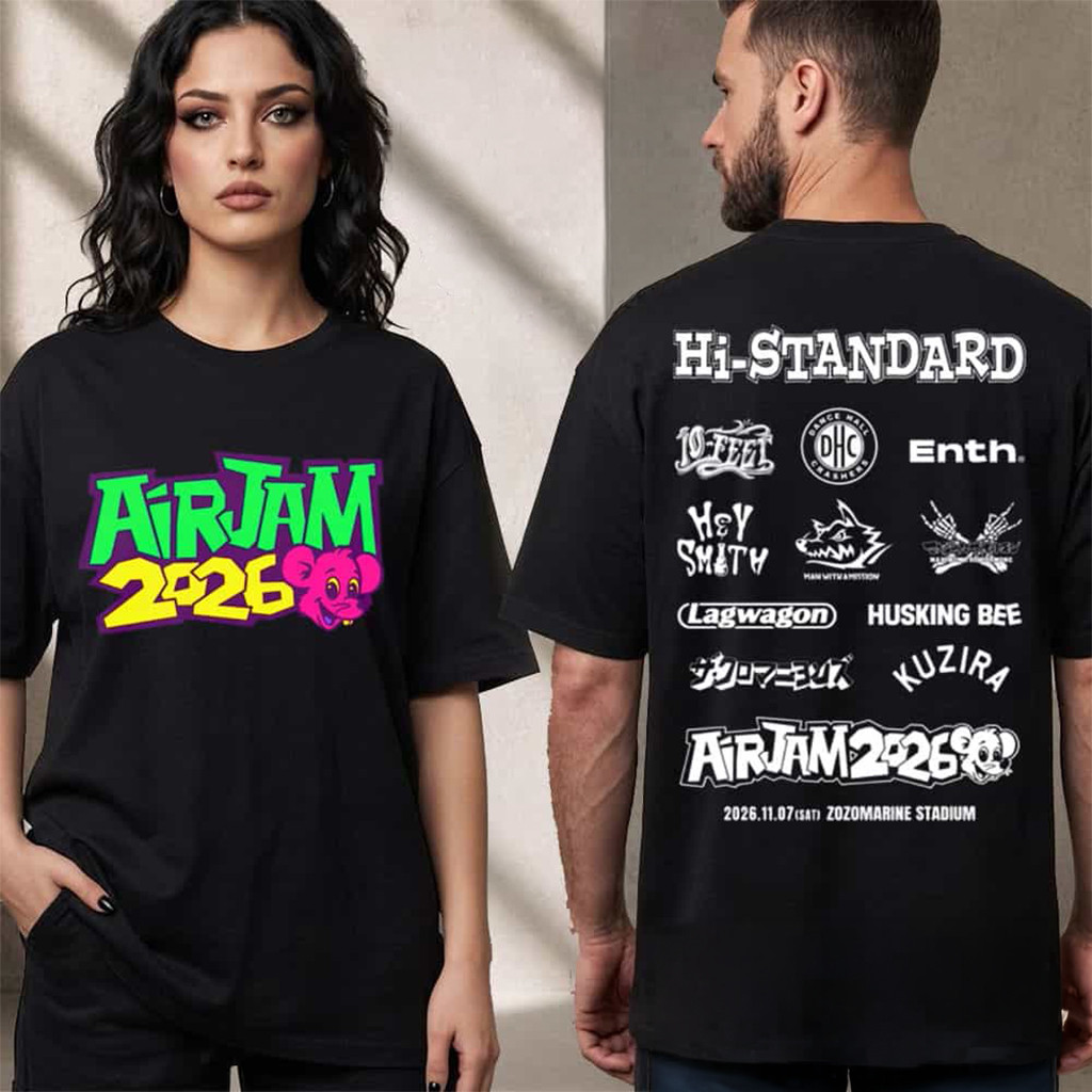 Air Jam 2026 Full Lineup On November 7 2026 At Zozomarine Stadium Japan T-Shirt Air Jam Merch