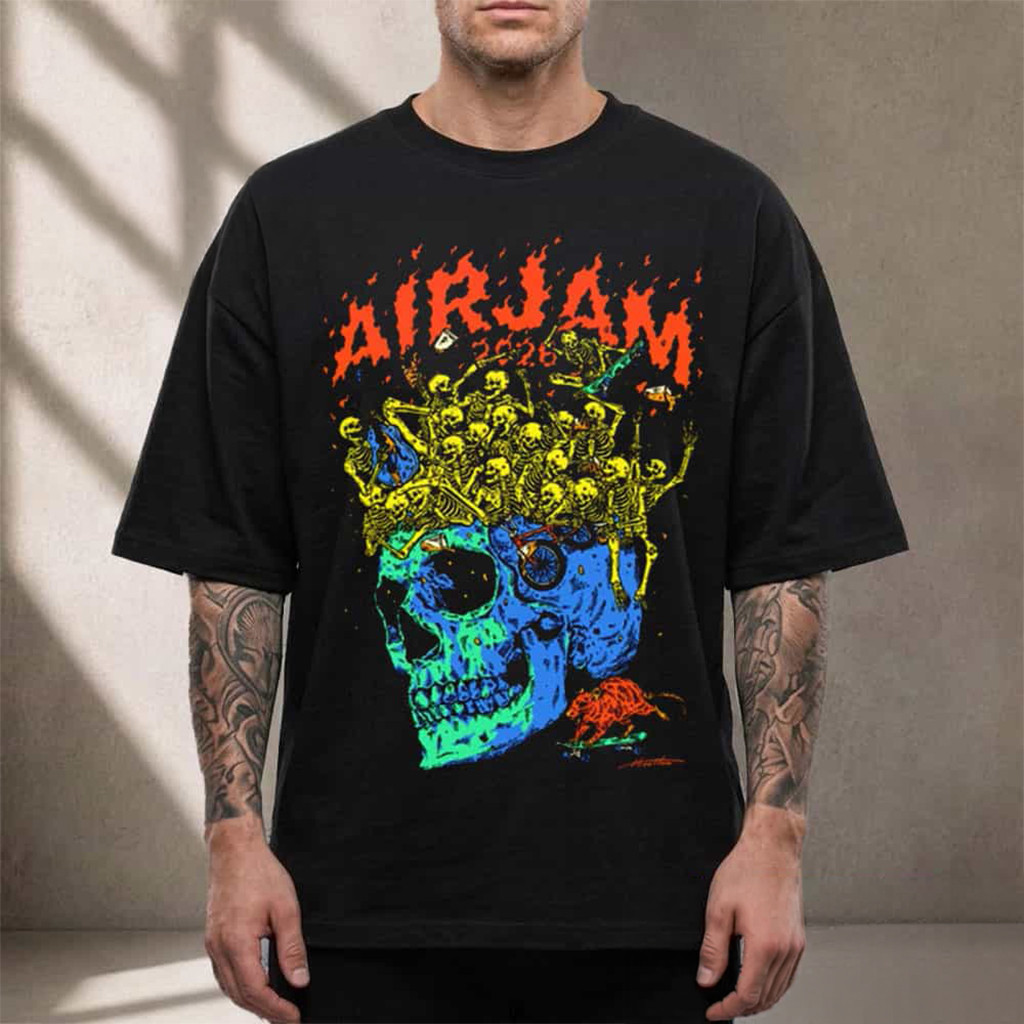 Air Jam 2026 Hirotton Skull Crown On November 7 2026 T-Shirt Air Jam Merch Fans Gifts