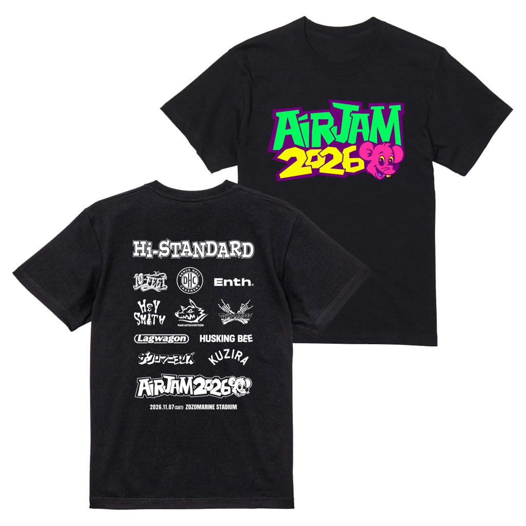 Air Jam Merch 2026 Logo T-Shirt Hi-Standard Merch Japanese Punk Rock Band Tour Shirt Fan Gifts - Kdjoy