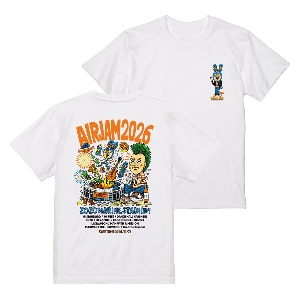 Air Jam Merch 2026 TM Paint T-Shirt White Music Festival Outfit Best Gift For Fans - Kdjoy