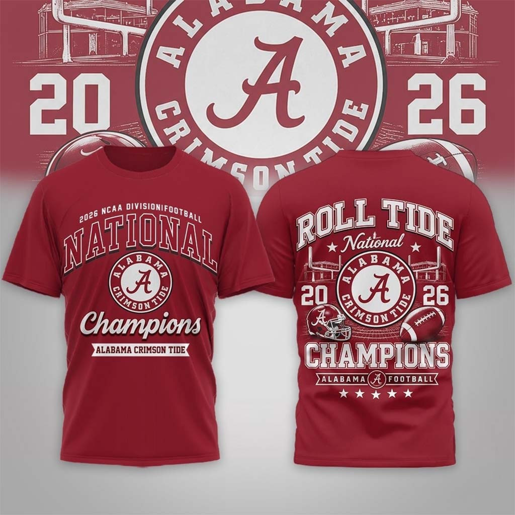 Alabama Crimson Tide Road to Glory 2026 Football Champions Shirt Crimson Tide Merch Fans Gifts - Kdjoy