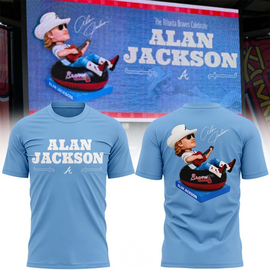 Alan Jackson X Atlanta Braves 2026 T-Shirt Signed Alan Jackson Tour Merch Music Lover Gifts - Kdjoy