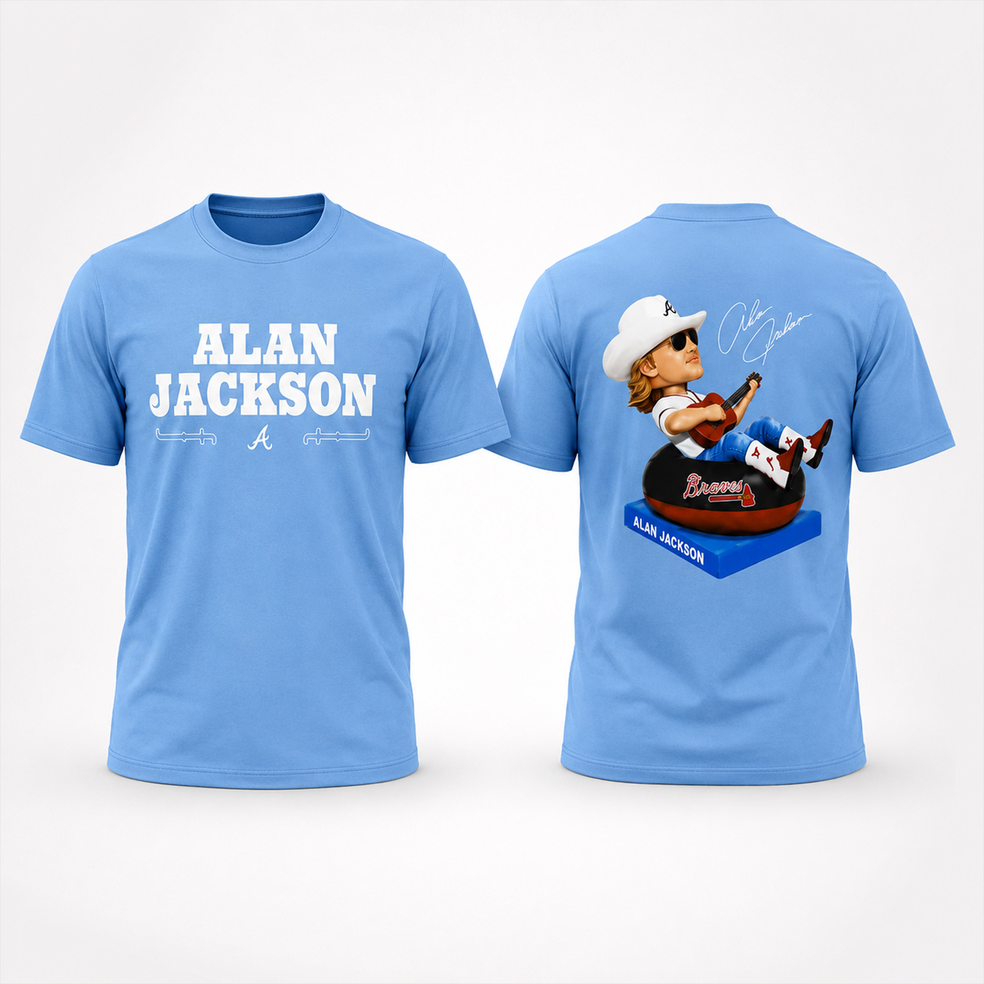 Alan Jackson X Atlanta Braves Shirt Alan Jackson Tour Merch Gift For Music Lovers - Kdjoy