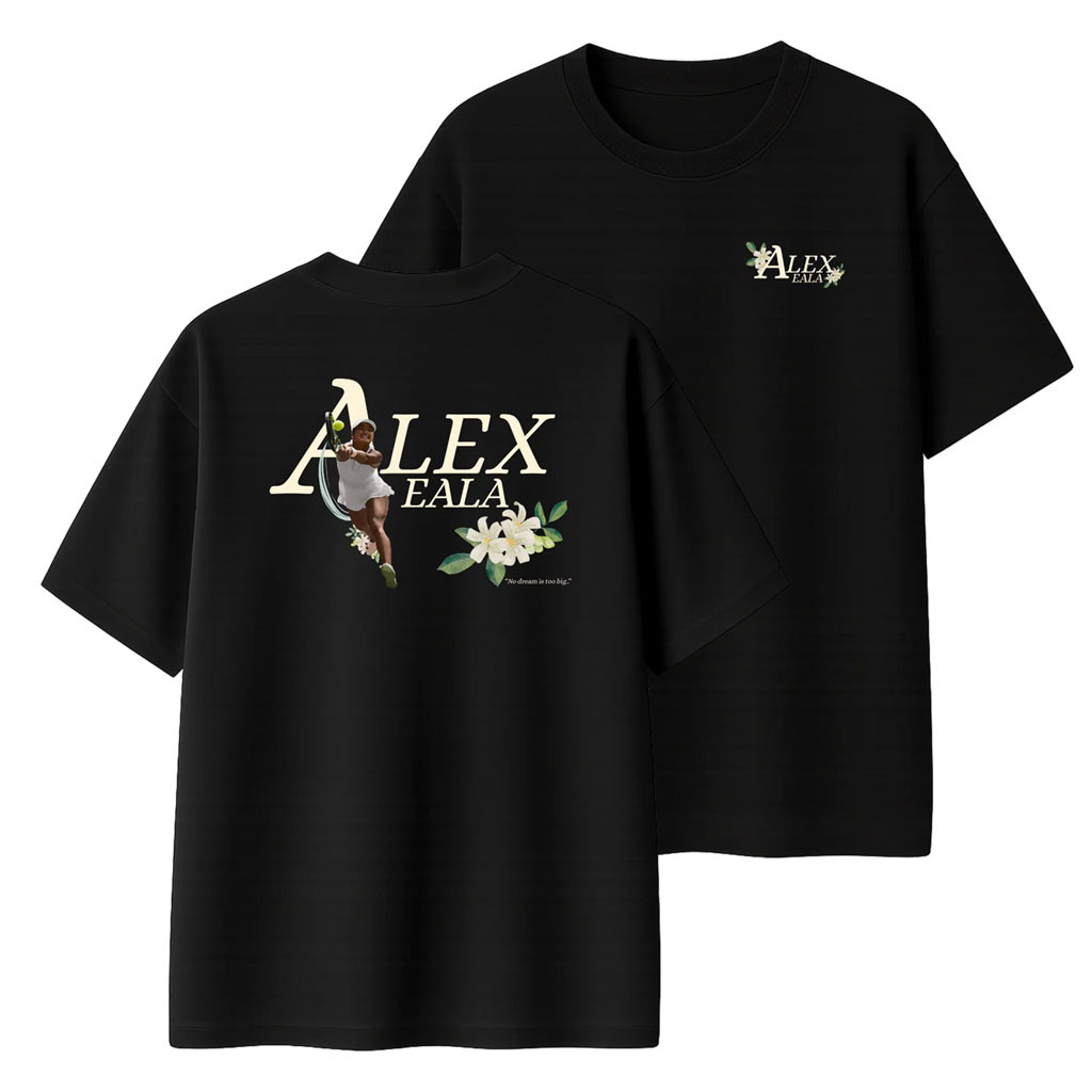 Alex Eala Merch 2026 Alex Eala T-Shirt Black Sampaguita Flower Shirt Best Gift For Tennis Fans Alex Eala Merch 2026 Alex Eala T-Shirt Black Sampaguita Flower Shirt Best Gift For Tennis Fans