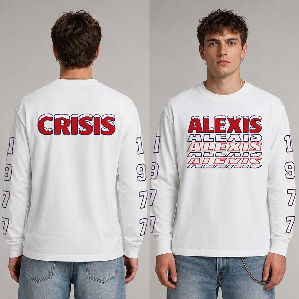 Alexisonfire Crisis 2026 Tour 20 Years 1977 White Long Sleeve Shirt Alexisonfire Merch Fan Gear - Kdjoy