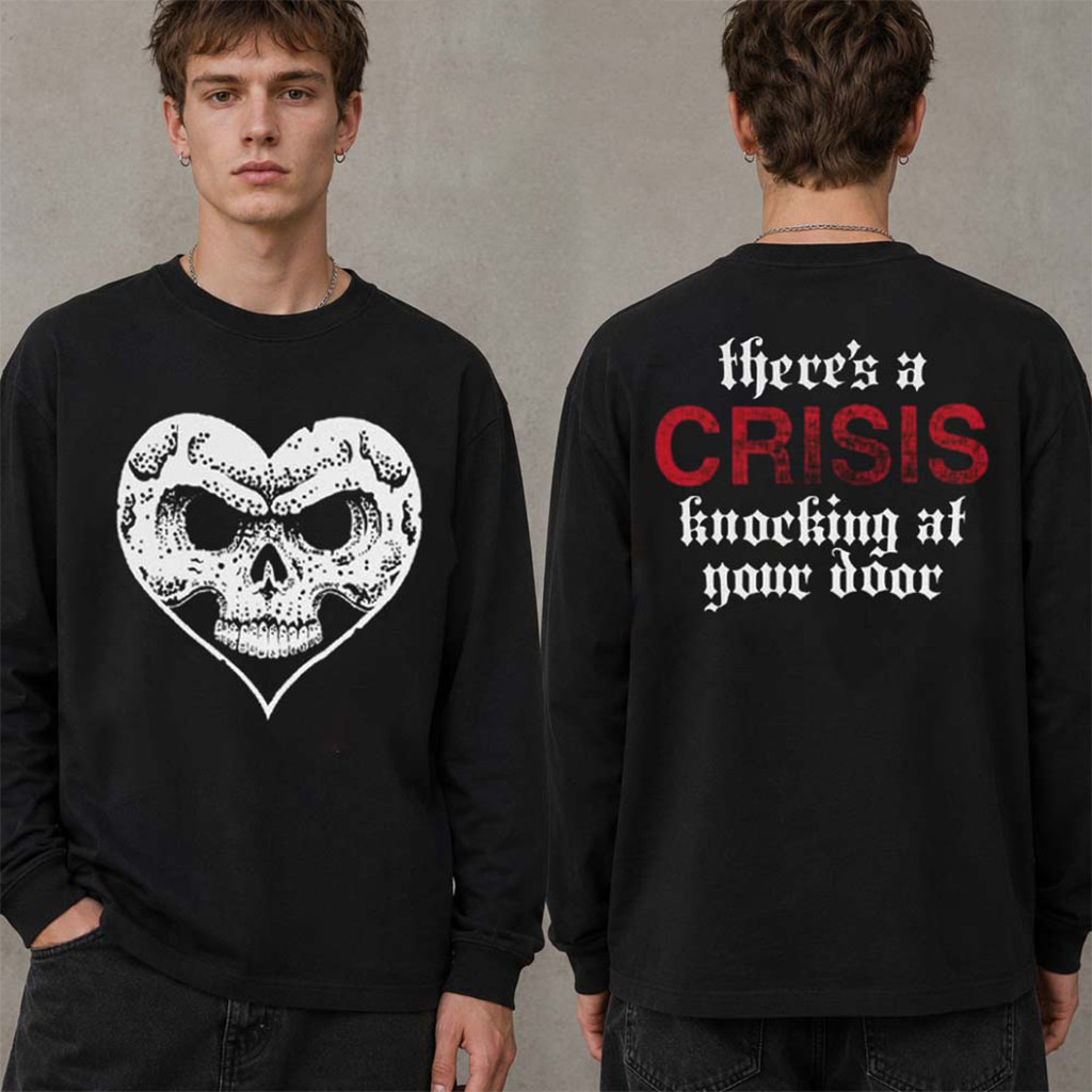 Alexisonfire Crisis 2026 Tour Merch 20 Years There's A Crisis Knicking At Your Door Long Sleeve - Kdjoy