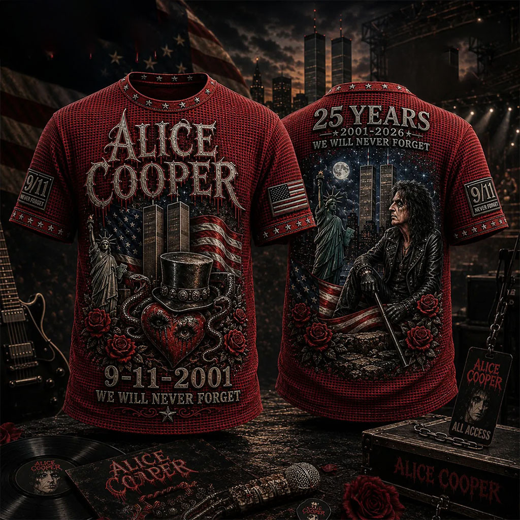 Alice Cooper 911 We Will Never Forest T-Shirt Alice Cooper Merch Patriot Day Gifts - Kdjoy Alice Cooper 911 We Will Never Forest T-Shirt Alice Cooper Merch Patriot Day Gifts - Kdjoy