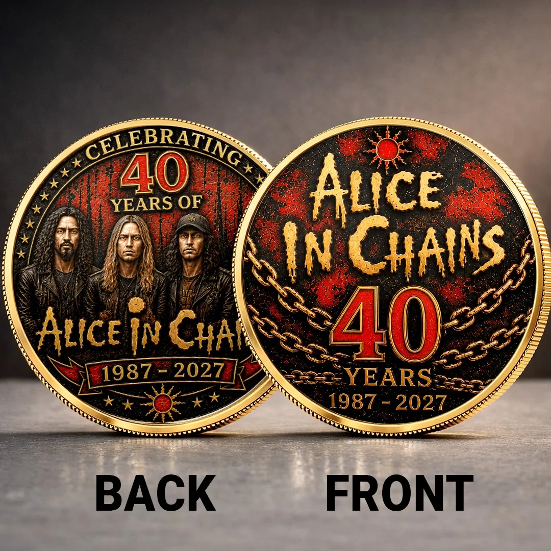 Alice In Chains 40th Anniversary Commemorative Coin Alice In Chains Merch Rock Fan Gifts - Kdjoy