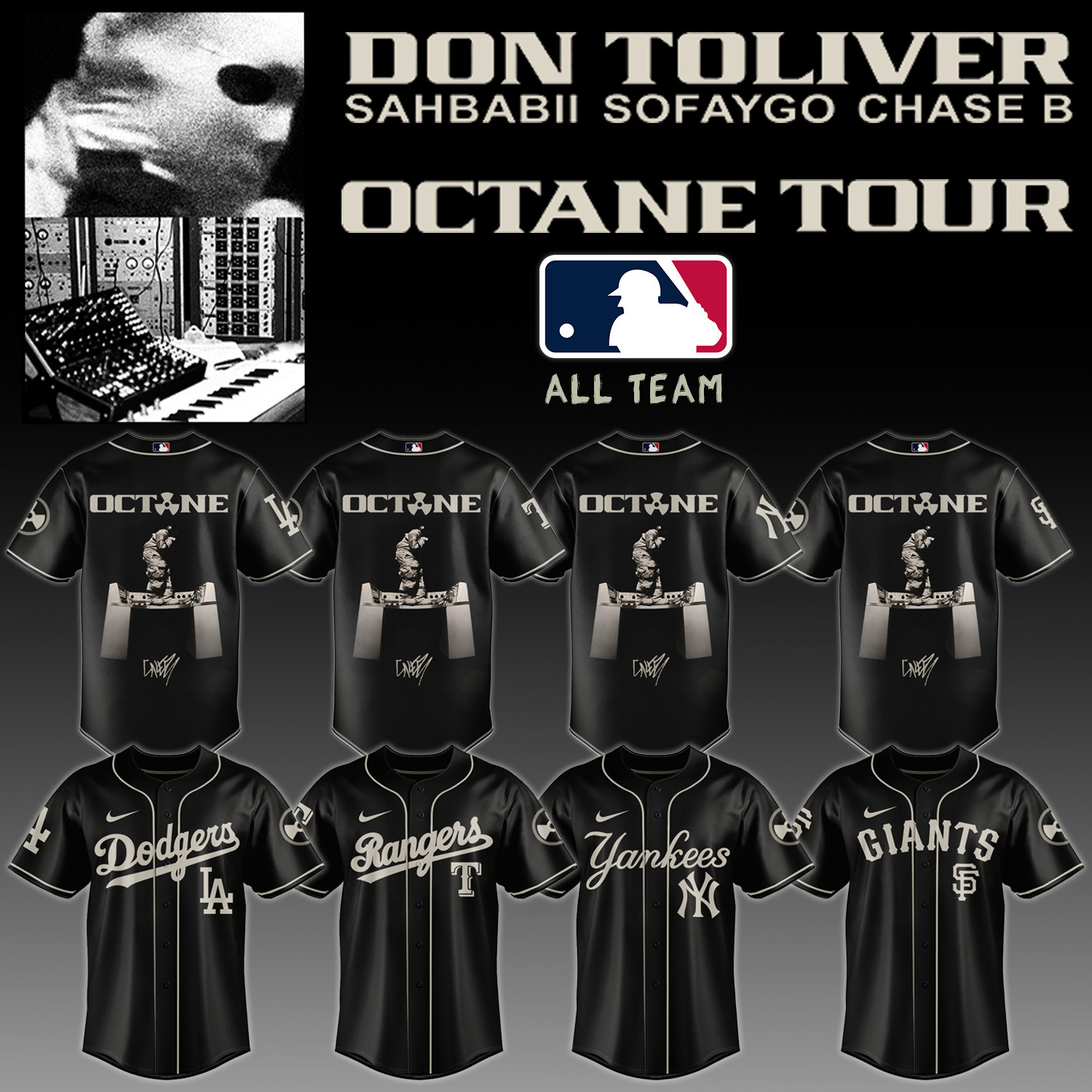 All Baseball Team X Don Toliver Octane Tour Jersey Don Toliver Concert Merch 2026 Gift For Fans - Kdjoy All Baseball Team X Don Toliver Octane Tour Jersey Don Toliver Concert Merch 2026 Gift For Fans - Kdjoy