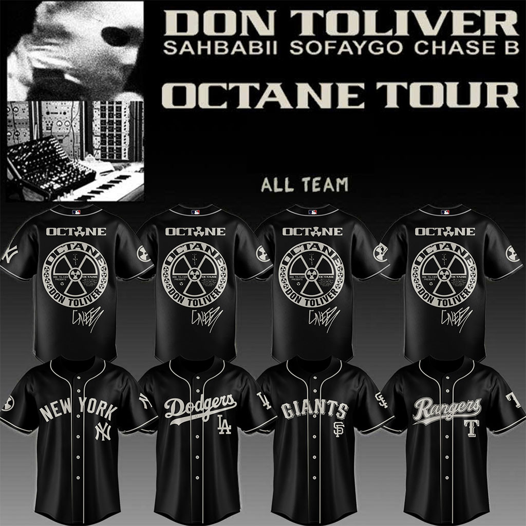 All Baseball Team X Don Toliver Octane Tour Jersey Don Toliver Merch Octane 2026 Gift For Fans - Kdjoy