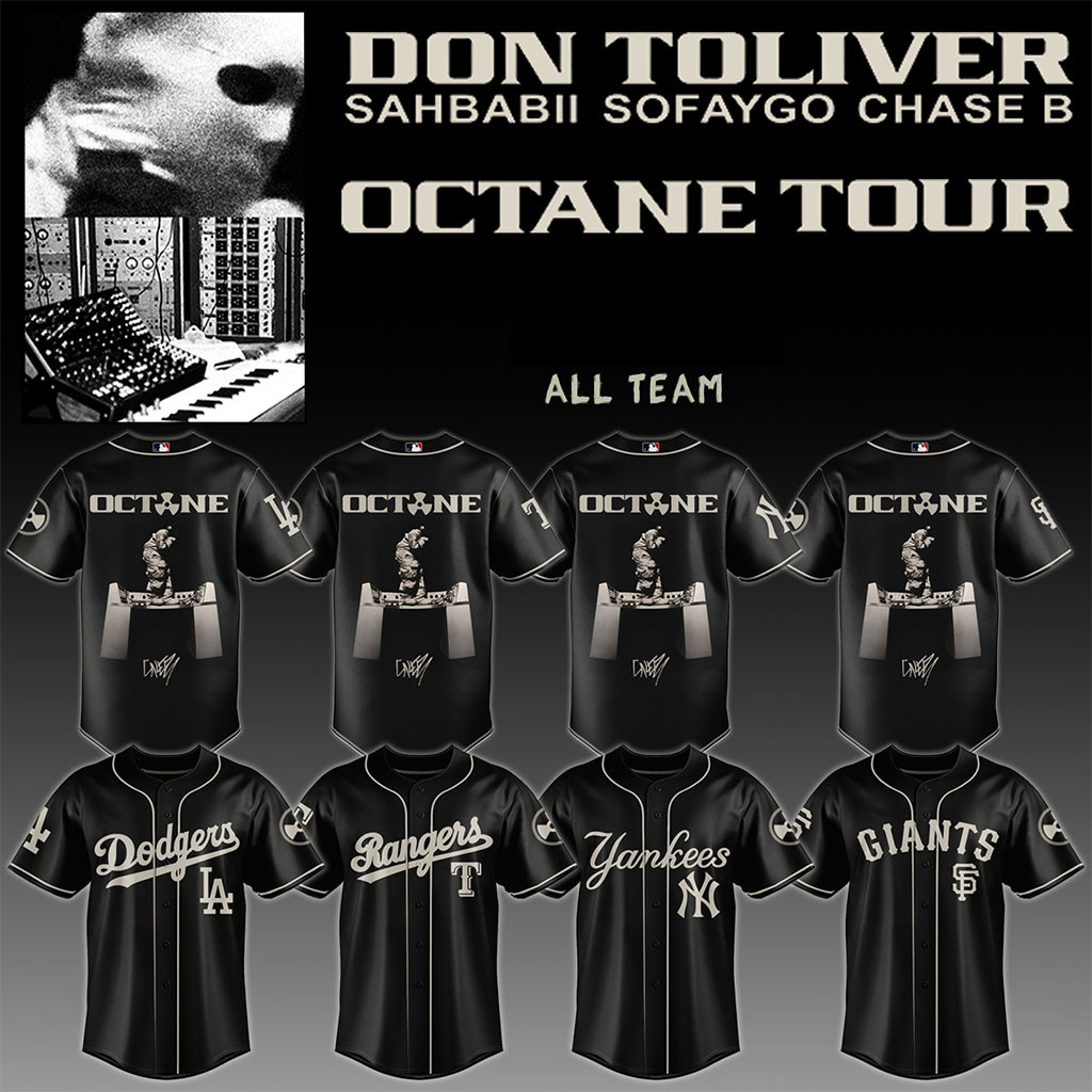 All Baseball Team X Don Toliver Octane Tour Jersey Don Toliver Merch Octane 2026 Rap Fan Gear - Kdjoy