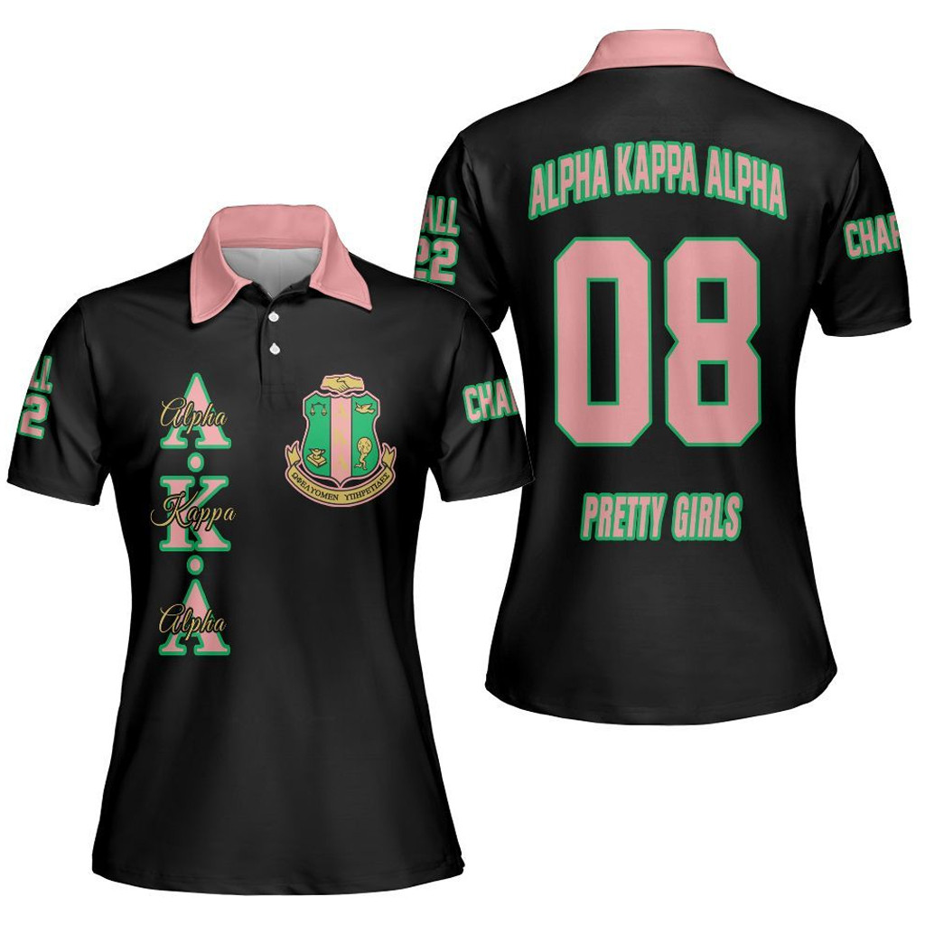 Alpha Kappa Alpha Pretty Girls Polo Shirt AKA Merch Gift Ideas For Sister - Kdjoy Alpha Kappa Alpha Pretty Girls Polo Shirt AKA Merch Gift Ideas For Sister - Kdjoy