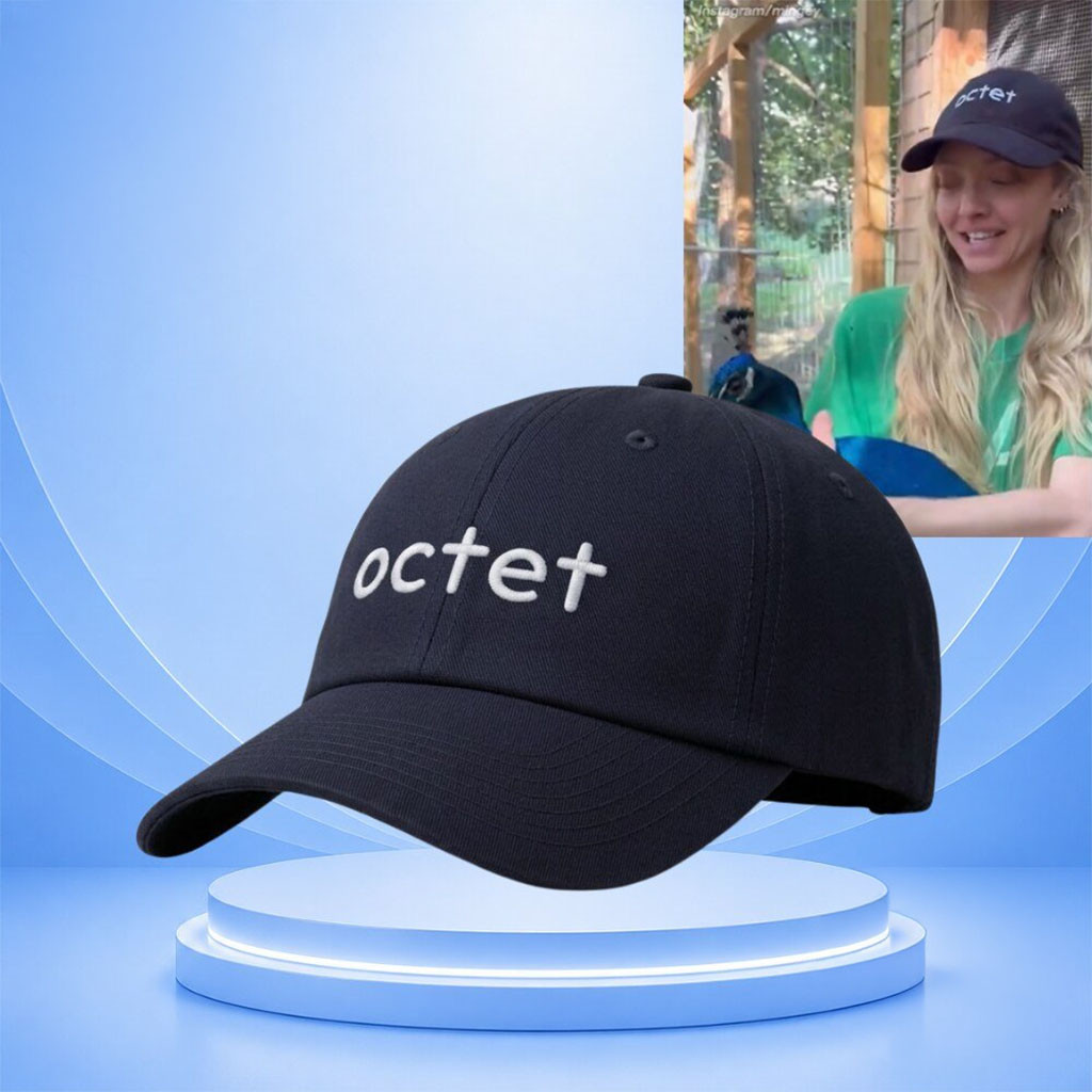 Amanda Seyfried Octet Hat 2026 Black Embroidered Amanda Seyfried Merch Gift Ideas For Fans - Kdjoy Amanda Seyfried Octet Hat 2026 Black Embroidered Amanda Seyfried Merch Gift Ideas For Fans - Kdjoy