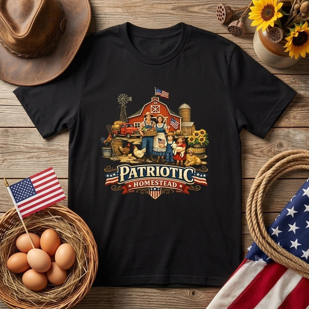 American Values Hard Work Pride Patriotic T-Shirt Farmer Shirt Gift Ideas For Dad - Kdjoy