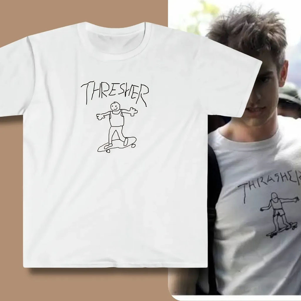 Andrew Garfield Thrasher Shirt Andrew Garfield Merch Gifts For Friends - Kdjoy