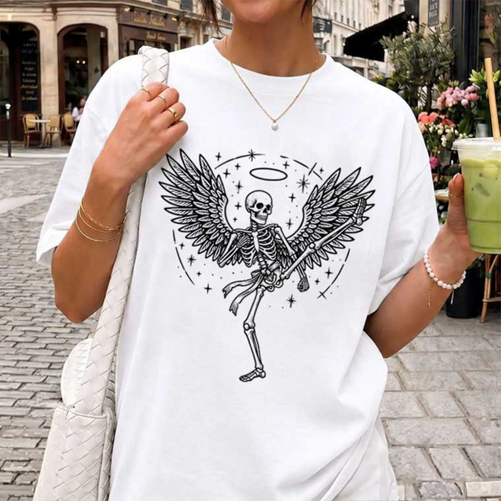 Angel Bones Sports Fighting Skeleton T-Shirt Athlete Fan Shirt Funny Gift For Friends - Kdjoy Angel Bones Sports Fighting Skeleton T-Shirt Athlete Fan Shirt Funny Gift For Friends - Kdjoy