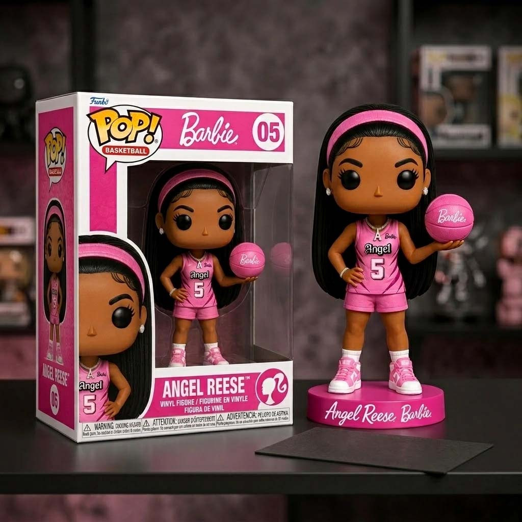 Angel Reese Atlanta Dream Barbie Edition Funko Pop Figure Angel Reese Merch Gifts For Fans - Kdjoy Angel Reese Atlanta Dream Barbie Edition Funko Pop Figure Angel Reese Merch Gifts For Fans - Kdjoy